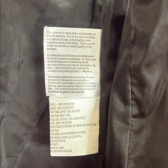 Michael Kors Black Puffer Jacket with Faux Fur Trim - Picture 10 of 13